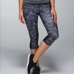 Lululemon Hop to It Printed Reflective Crops